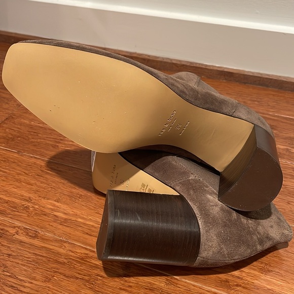Rag & Bone Aslen Suede Bootie Taupe Size 39 NWOT - Picture 8 of 8